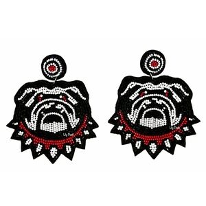 Georgia Bulldogs College Football Game Day Earring Go Dawgs